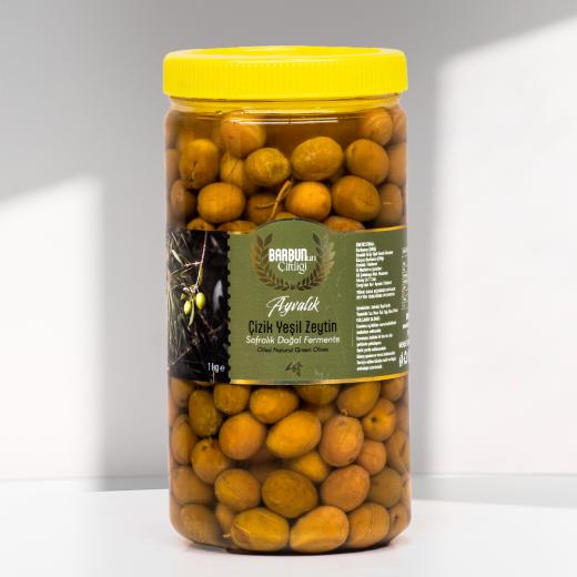 Ayvalık Çizik Yeşil Zeytin 1 kg.